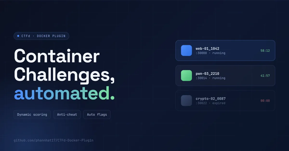 CTFd Docker Plugin